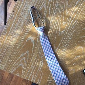 Stylish Pink and Blue Checkered Tie